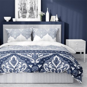 Pościel Satynowa Home Satin 160x200 Bryza Granat 