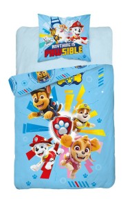 Pościel Bawełniana Psi Patrol Błękitna 140x200 07-DC