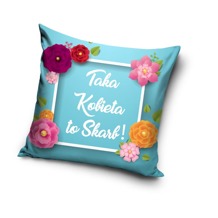 Poszewka Okazjonalna 40x40 Taka Kobieta to Skarb 4012