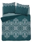 Pościel Bawełna Satynowa HS 160x200 Ornament Zieleń 3831-B