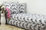 Pościel z kory 160x200 Kwiaty na Białym Tle 2221