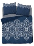 Pościel Bawełna Satynowa HS 220x200 Ornament Granat 3831-A