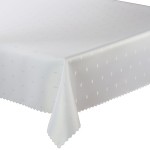 Obrus Plamoodporny Biały 140x280 Romb