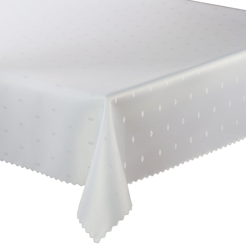 Obrus Plamoodporny Biały 140x300 Romb