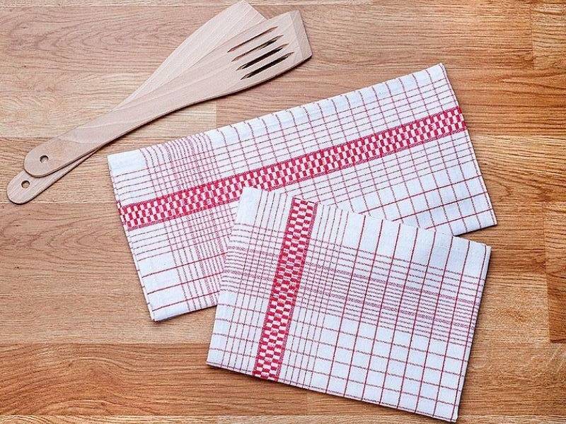 Ściereczka Kuchenna Bawełniana Nina 45x65 Czerwona