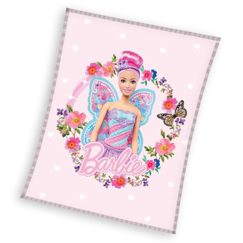 Koc Polarowy Dziecięcy 110x140 Barbie 3060