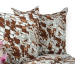 Poszewka z Kory 40x40 Kostka Brąz 3141