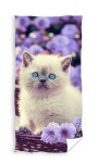 Ręcznik Dziecięcy 70x140 Kotek Fiolet 4009