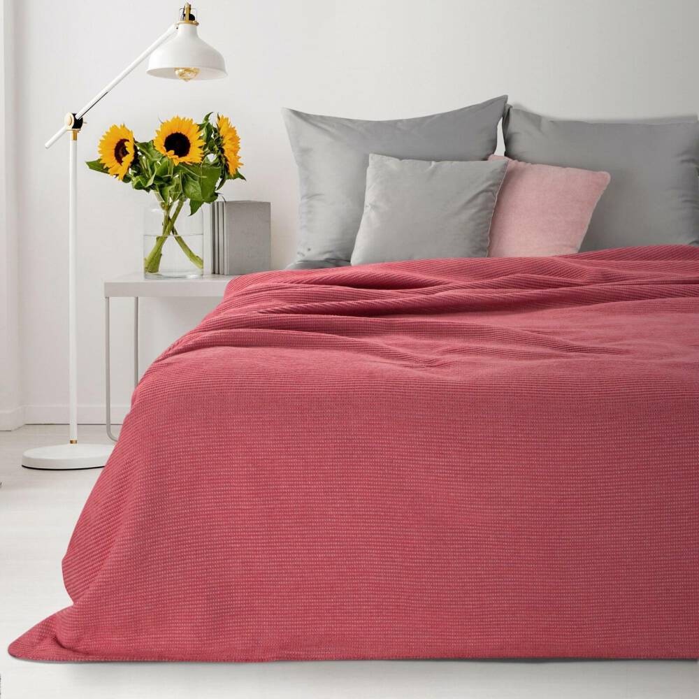 Koc Bawełna Akryl Amber Boho 200x220 Puder