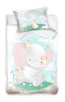 Pościel Dziecięca do Łóżeczka 100x135 + 40x60 Słonik 214009