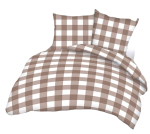 Pościel z Kory Kratka Beż 220x200 K-171-B