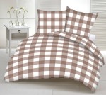 Pościel z Kory Kratka Beż 220x200 K-171-B