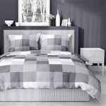 Pościel Satynowa Home Satin 220x200 Krata Szara 4059 A