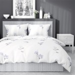 Pościel Satynowa Home Satin 220x200 Kwiaty Niebieskie 4053 b