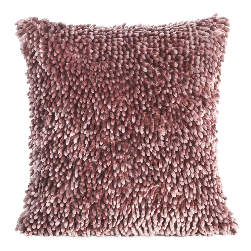 Poszewka Dekoracyjna 40x40 Shaggy Ciemny Róż
