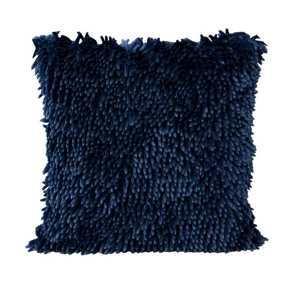 Poszewka Dekoracyjna Ozdobna 40x40 Shaggy Granat