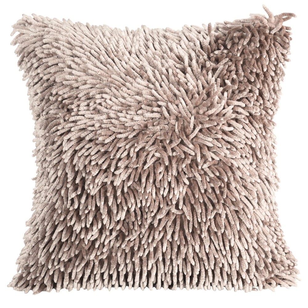 Poszewka Dekoracyjna Ozdobna 40x40 Shaggy Puder