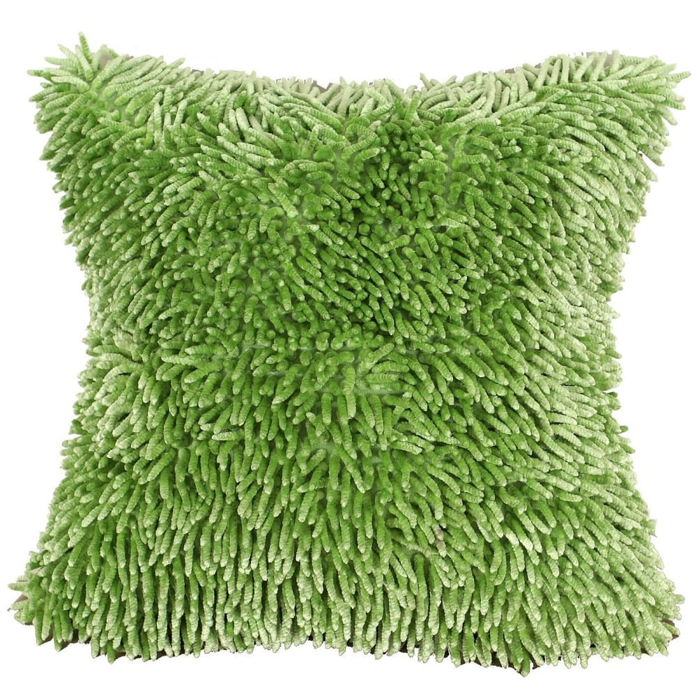 Poszewka Dekoracyjna Ozdobna 40x40 Shaggy Zielony