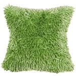 Poszewka Dekoracyjna Ozdobna 40x40 Shaggy Zielony