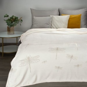 Koc z Mikrofibry 150x200 Lori Biały