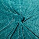 Koc z Mikrofibry 220x200 Cindy Ciemny Turkus