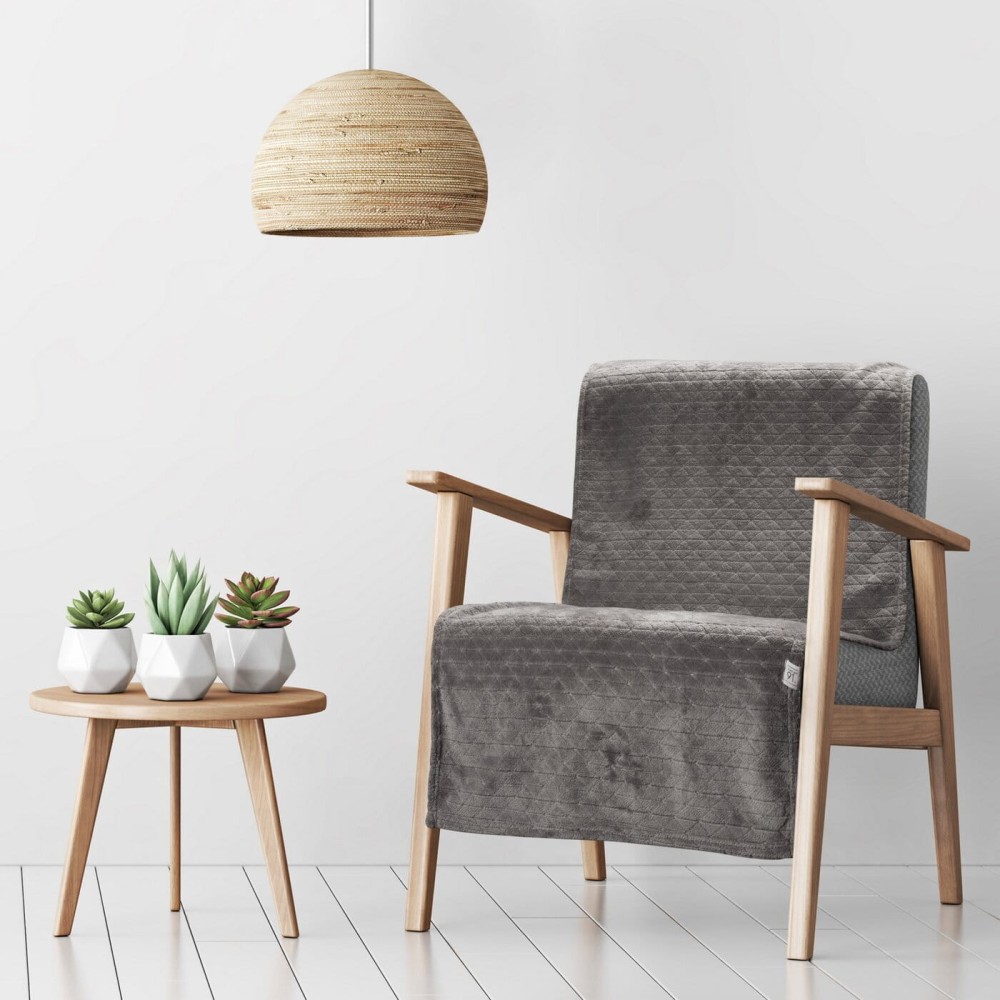 Koc Narzuta na Fotel 70x160 Cindy 4 Grafit