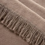 Koc Bawełniany Akrylowy Premium 150x200 Kawa