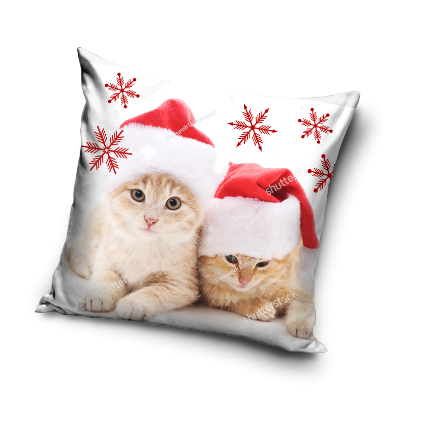 Poszewka Świąteczna 40x40 Kotki 2006