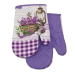 Rękawice Kuchenne 2szt z Magnesem Lavender Fiolet