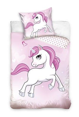 Pościel Bawełniana 100x135 + 40x60 Unicorn Jednorożec 1179