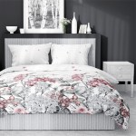 Pościel Satyna Bawełniana 100% 160x200 Kwiaty 4204 A