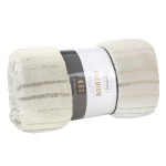 Koc z Mikrofibry 150x200 Ginko 3 Kremowy