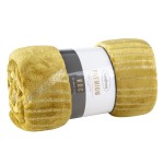 Koc z Mikrofibry 150x200 Ginko 3 Miodowy