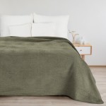 Koc Bawełna Akryl Amber Boho 150x200 Oliwka