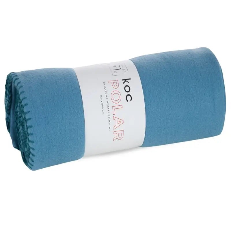Koc Polarowy 150x200 Niebieski