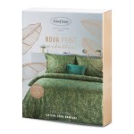 Pościel Satyna Bawełniana Metalic Box 160x200 Zielona 05
