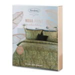 Pościel Satyna Bawełniana Metalic Box 220x200 Czarna 02