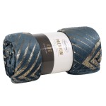 Koc z Mikrofibry 150x200 Victoria Granat Złoty