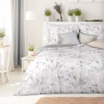 Pościel Satyna Bawełniana Spring 220x200 Szara Kamienista 20