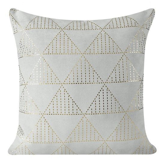 Poszewka Dekoracyjna 45x45 Hattie Stalowy Złoty