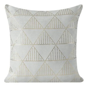 Poszewka Dekoracyjna 45x45 Hattie Stalowy Złoty