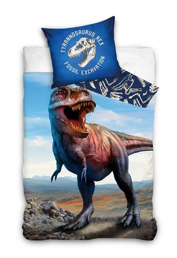 Pościel Dziecięca 100% bawełna 140x200 T-Rex 4001