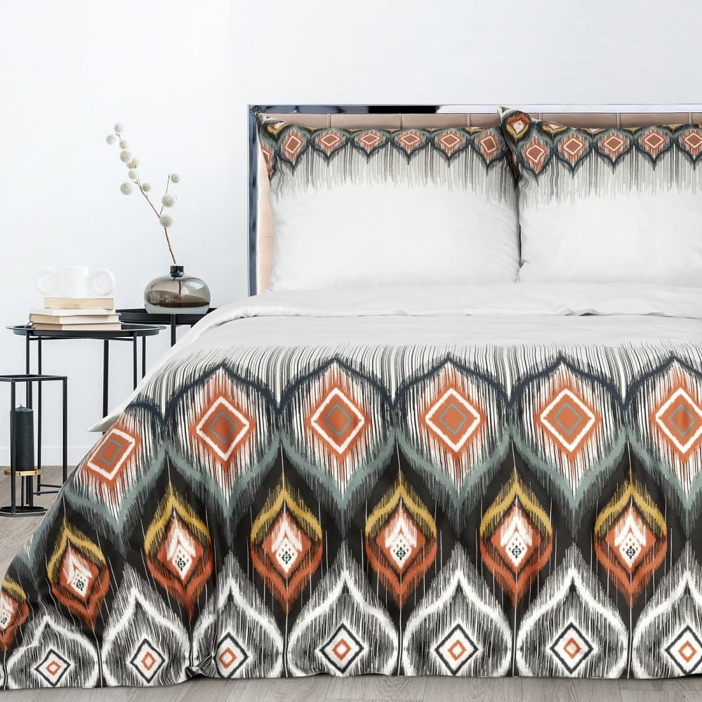 Pościel Satyna Bawełniana 160x200 Nika 21 Folk