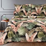 Pościel Satyna Bawełniana 160x200 Nika 41 Dżungla