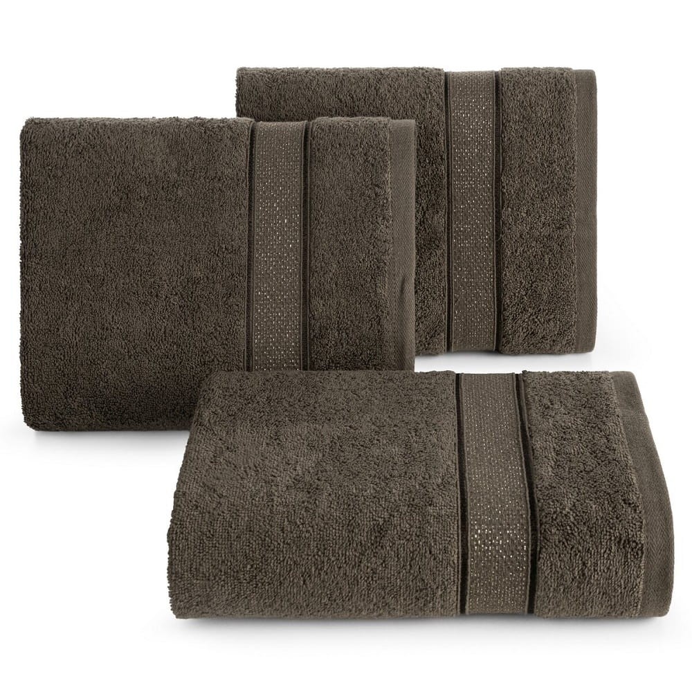 Ręcznik bawełniany Liana 70x140 Ciemny Brąz 08