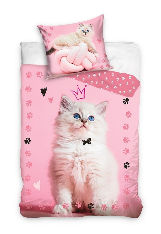 Pościel Dziecięca 100% bawełna 140x200 Kotek 4005