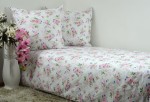 Pościel z Kory 100% Bawełna 160x200 Kwiatki Róż 3165