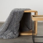 Narzuta na Fotel Koc 70x160 Tifany Srebrny