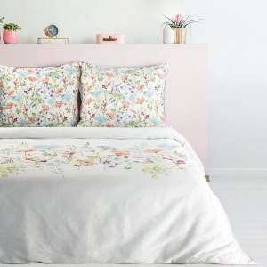 Pościel Satyna Bawełniana Spring 160x200 Kwiaty Łąka 24