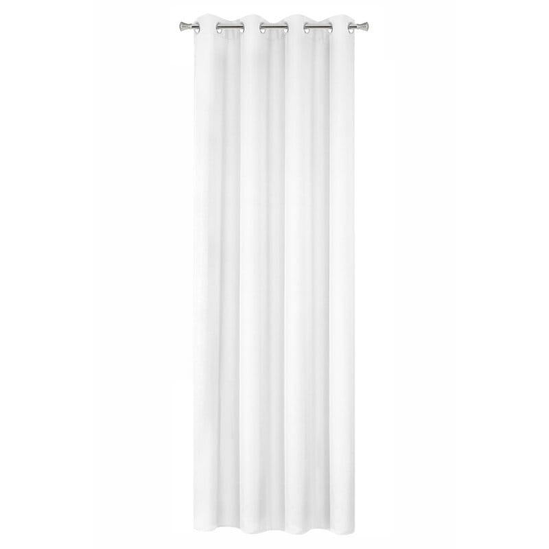 Zasłona Gotowa Gładka Przelotki 140x250 Rita Biała